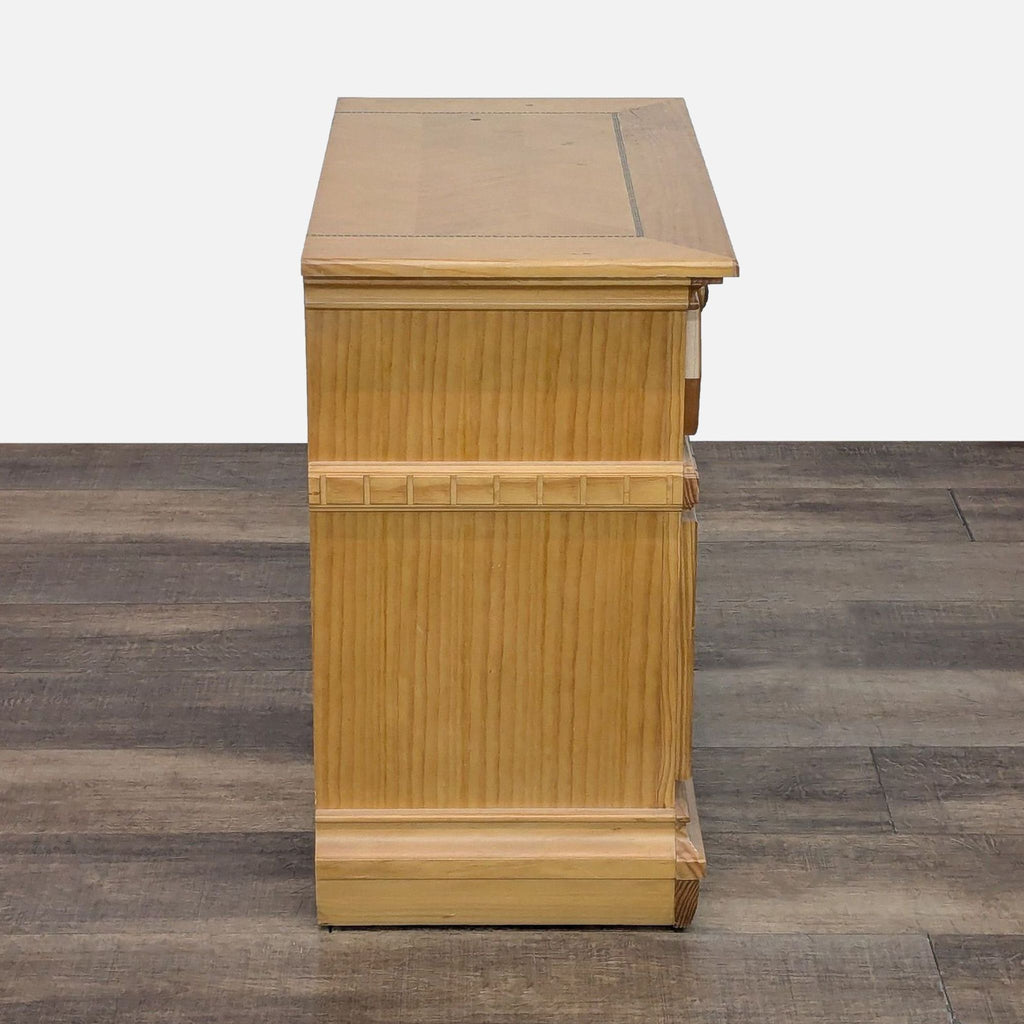 Three Drawer Inlaid Nightstand