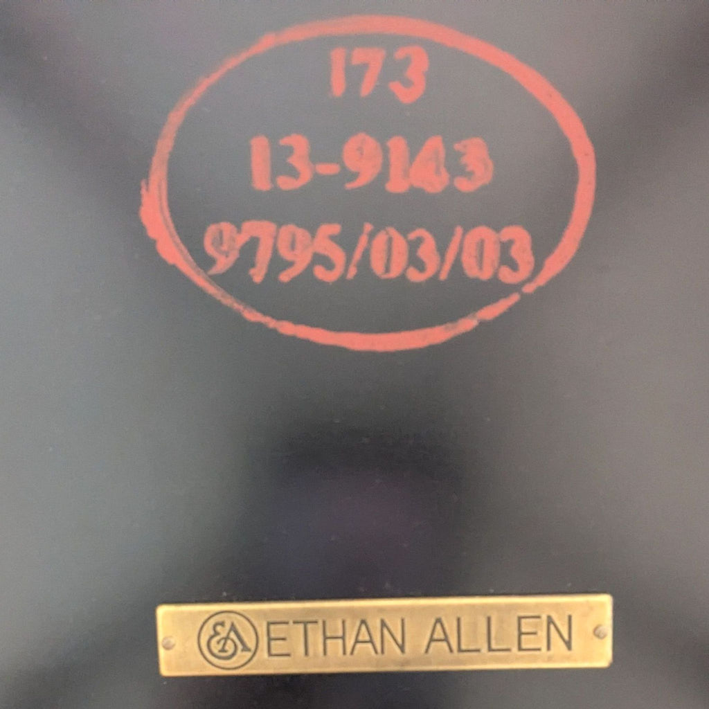 Ethan Allen Hollywood Regency Style Oval Side Table