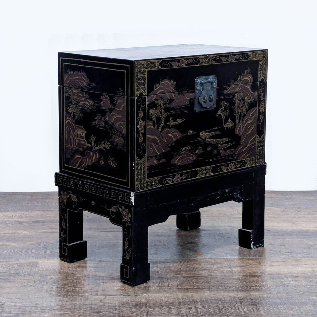 Chinese Trunk Table on Stand