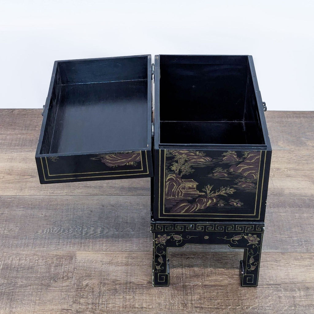Chinese Trunk Table on Stand