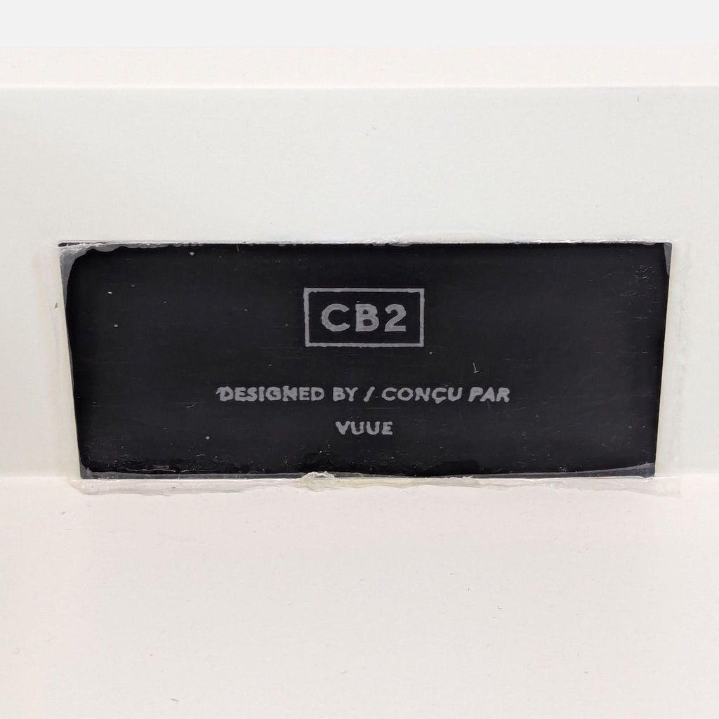 CB2 Modern Spesso 54" 2-Drawer Marble And Walnut Desk