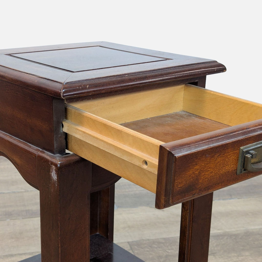 Huppe & Freres Ltee Chinese Style One Drawer Accent Table