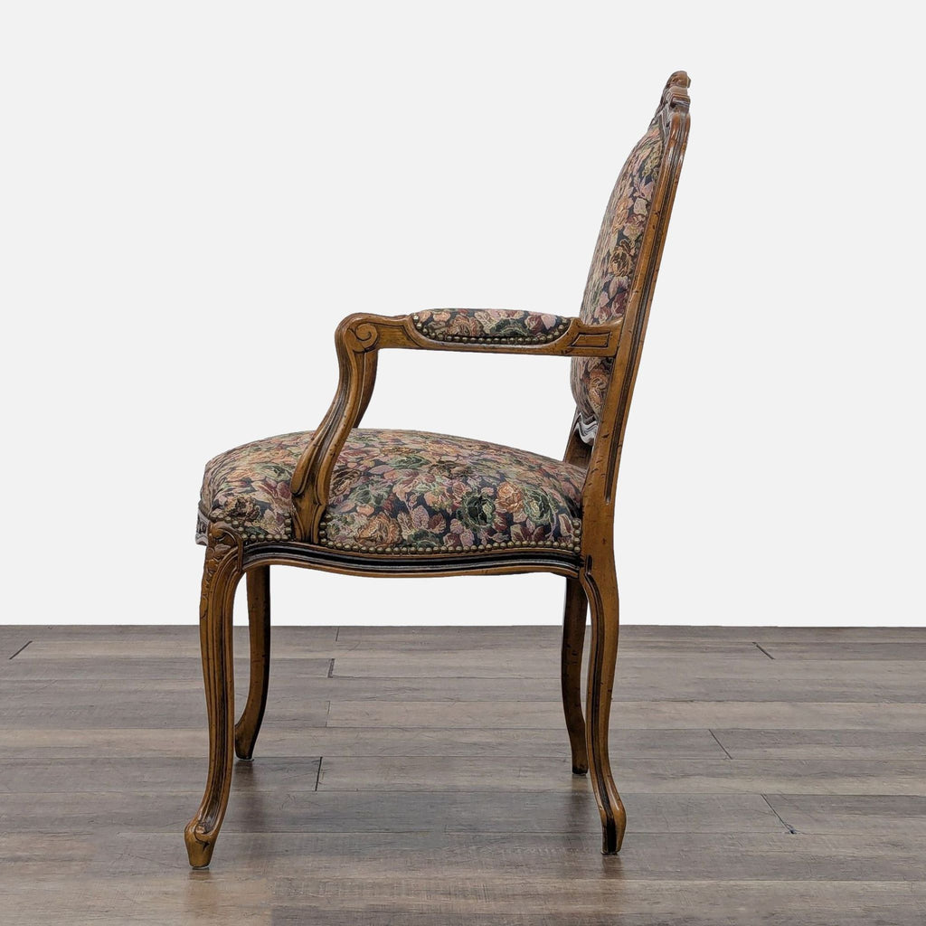 20th Century Chateau D'Ax Louis XV Tapestry Armchair