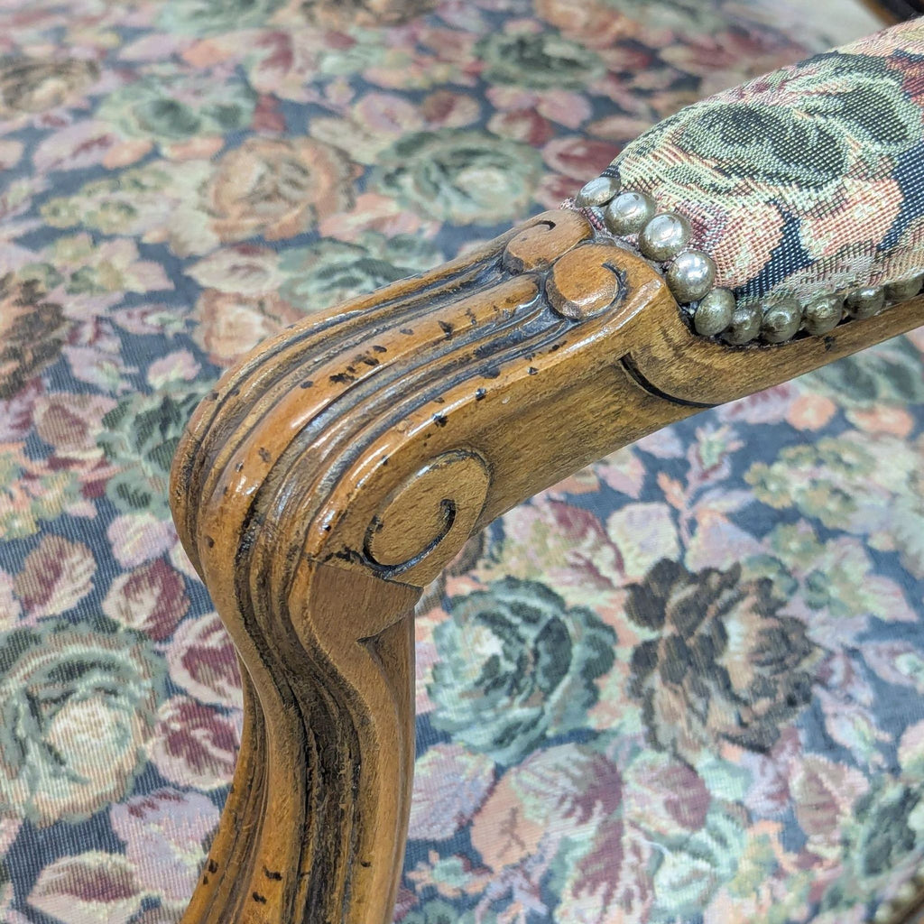 20th Century Chateau D'Ax Louis XV Tapestry Armchair