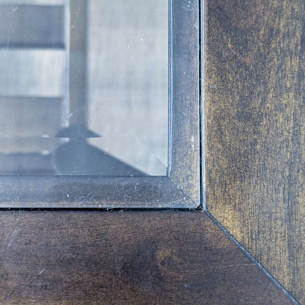 Glass Top Coffee Table with Slatted Shelf
