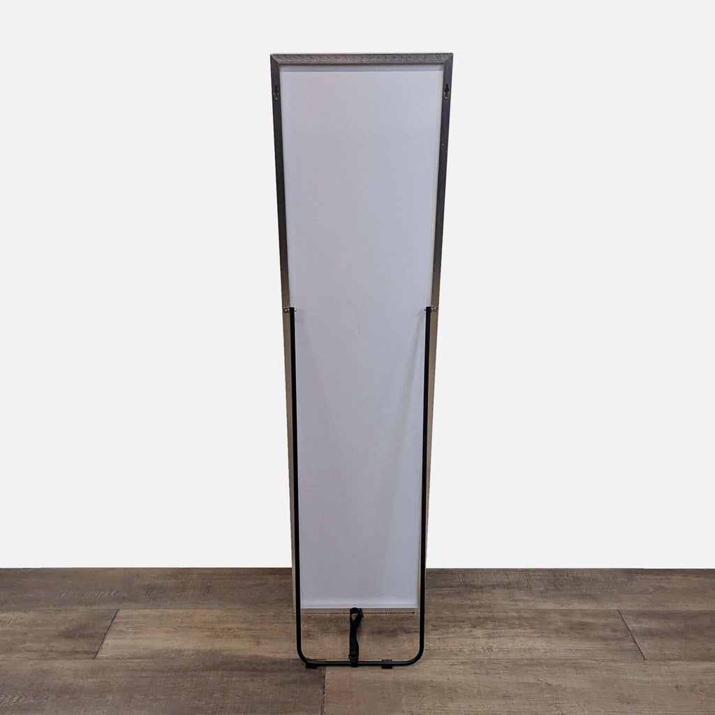 Back of Reperch mirror showing a sturdy support stand.