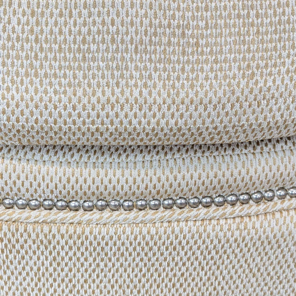 Century Furniture Skirted Ottoman with Nailhead Trim