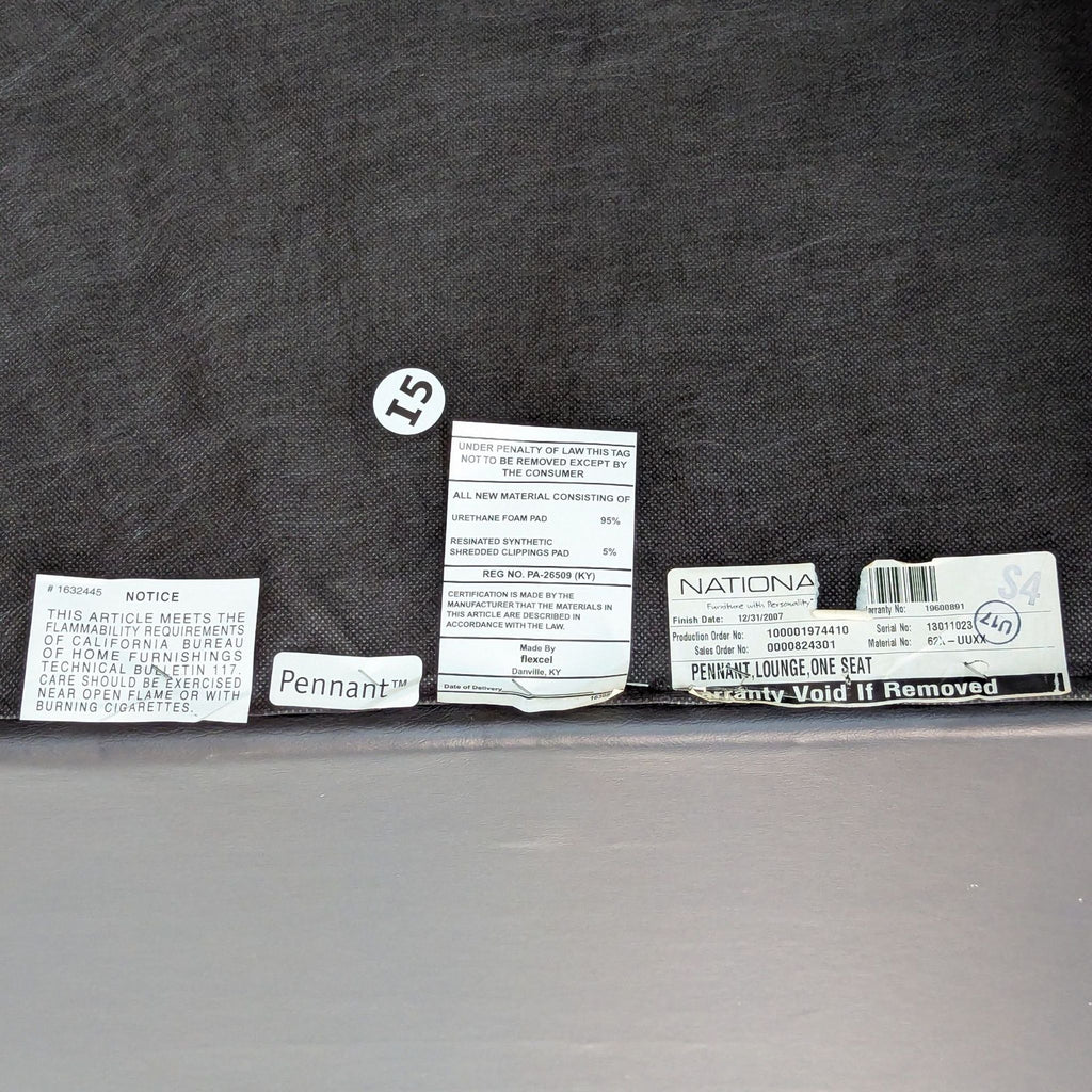 Pennant Faux Leather Modern Lounge Chair