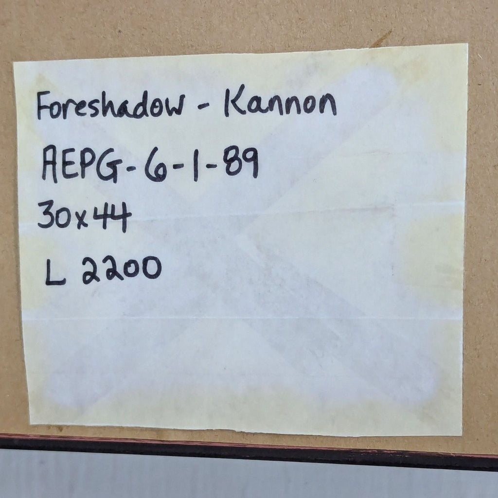 Framed Painting Titled “Foreshadow” by Kannon