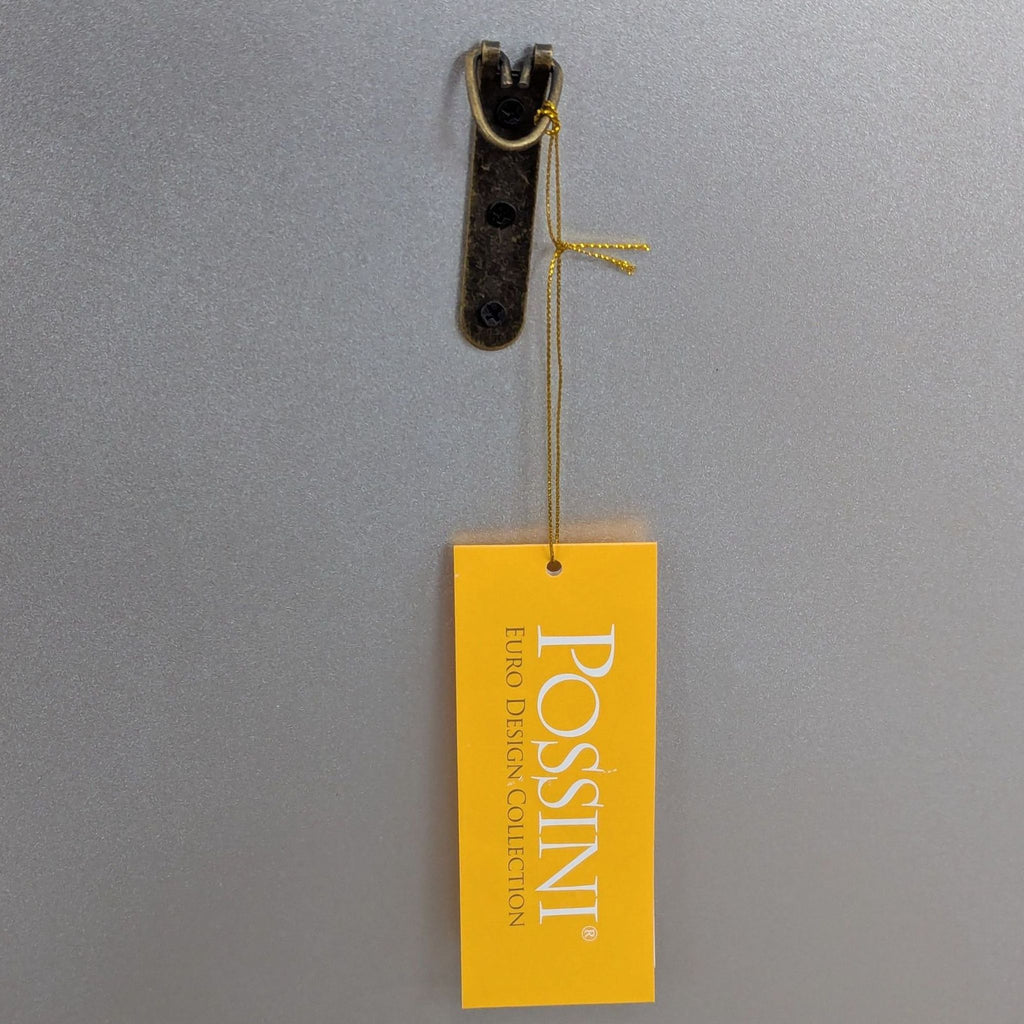 Possini Euro Kesha Antique Silver Round Wall Mirror