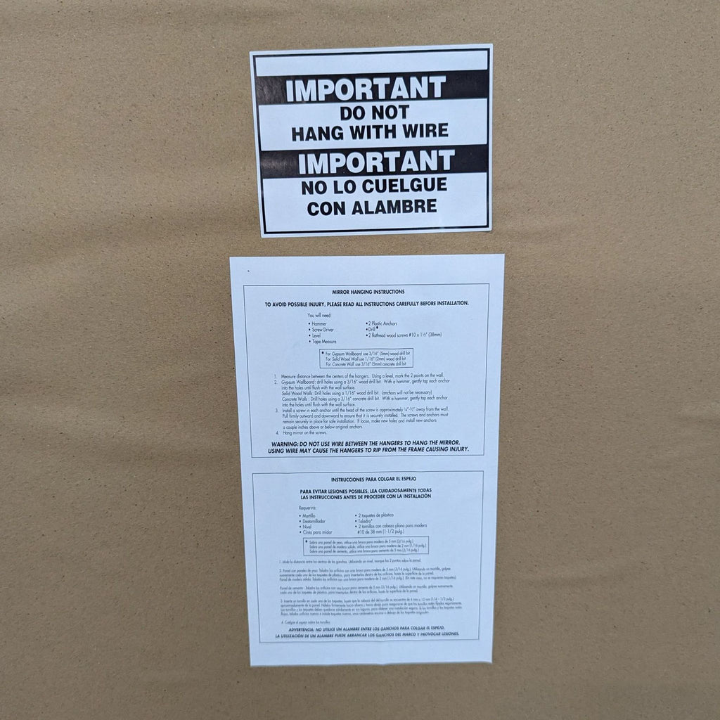 Carved Wood Frame Floor Mirror