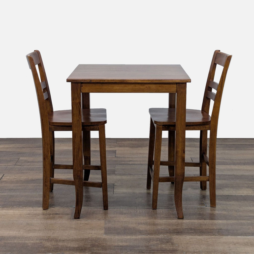 Square counter height dining set with two barstools by World Market.  
