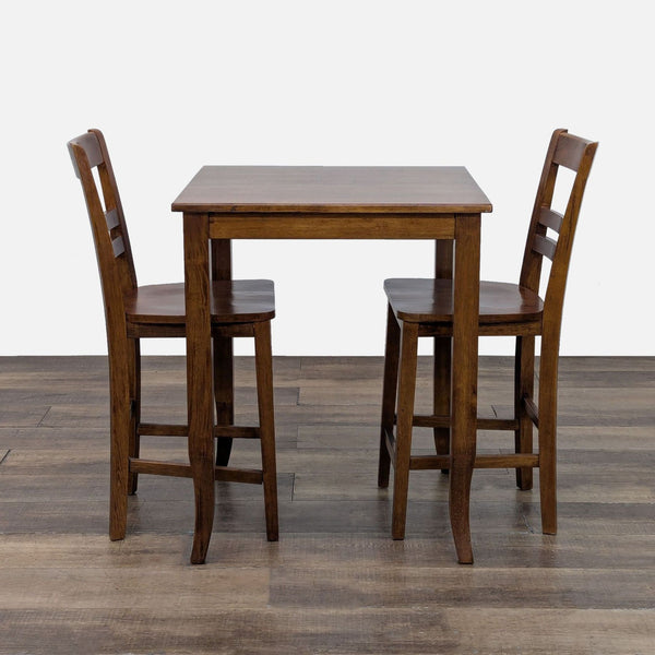 Square counter height dining set with two barstools by World Market.  