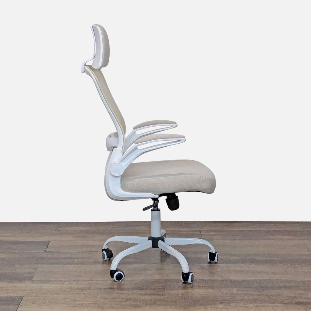 Side view of Reperch chair showing adjustable height and tilt.