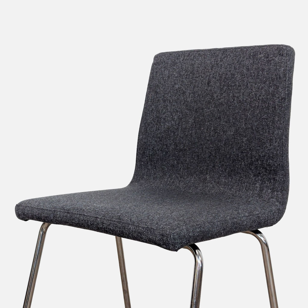 Fabric Seat Bar Stool on Metal Base