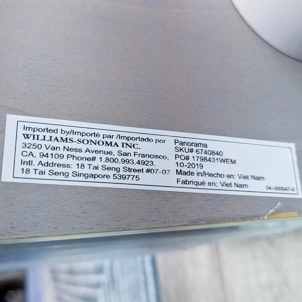 Williams Sonoma/West Elm Panorama Pop-Up Storage Coffee Table