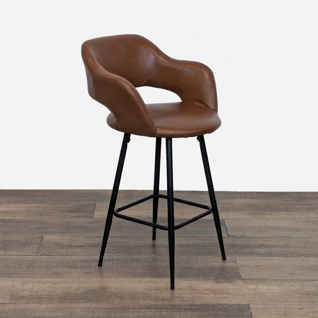 Lumisource Faux Leather Bar Stool