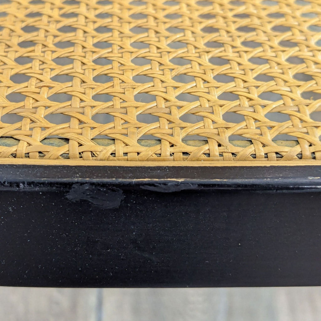 Vintage Chesa Metal and Rattan Rocking Chair