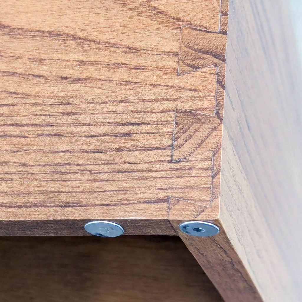 Leslie Dame Solid Oak Multimedia Mission Style Storage Cabinet