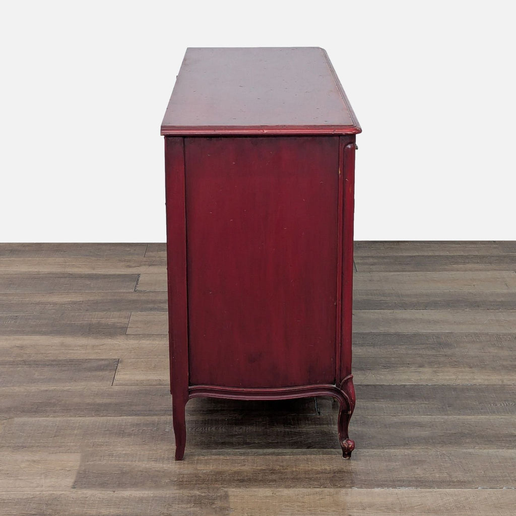 Vintage Six Drawer Buffet with Two Cabinet Doors