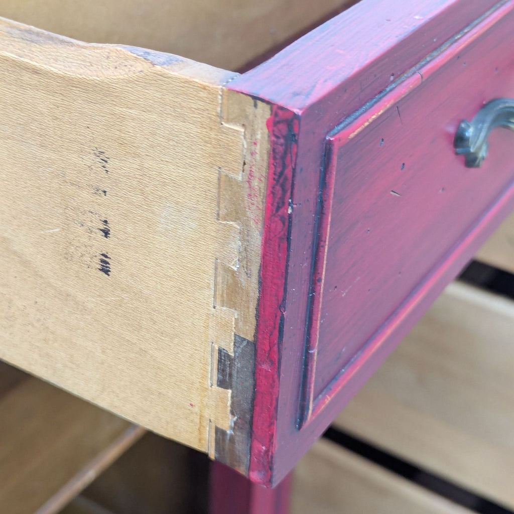 Vintage Six Drawer Buffet with Two Cabinet Doors
