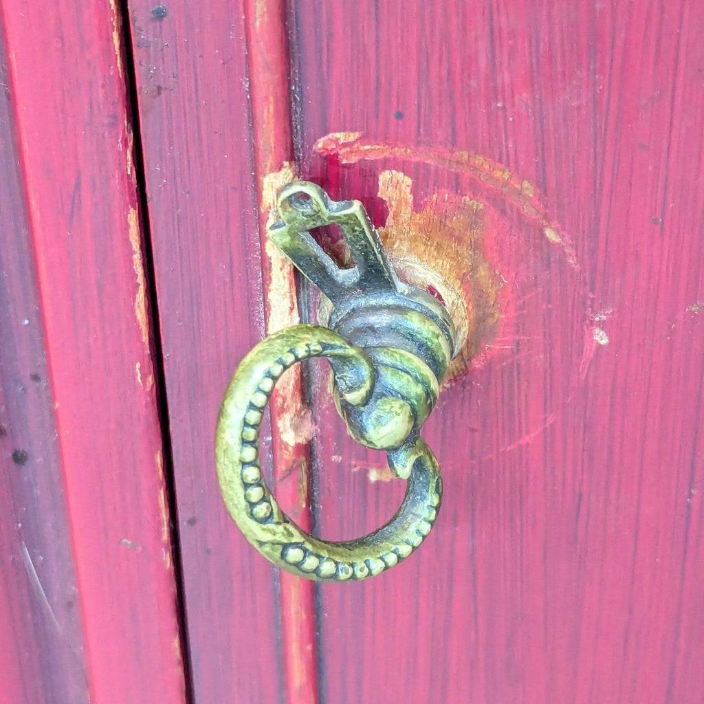 Vintage Six Drawer Buffet with Two Cabinet Doors