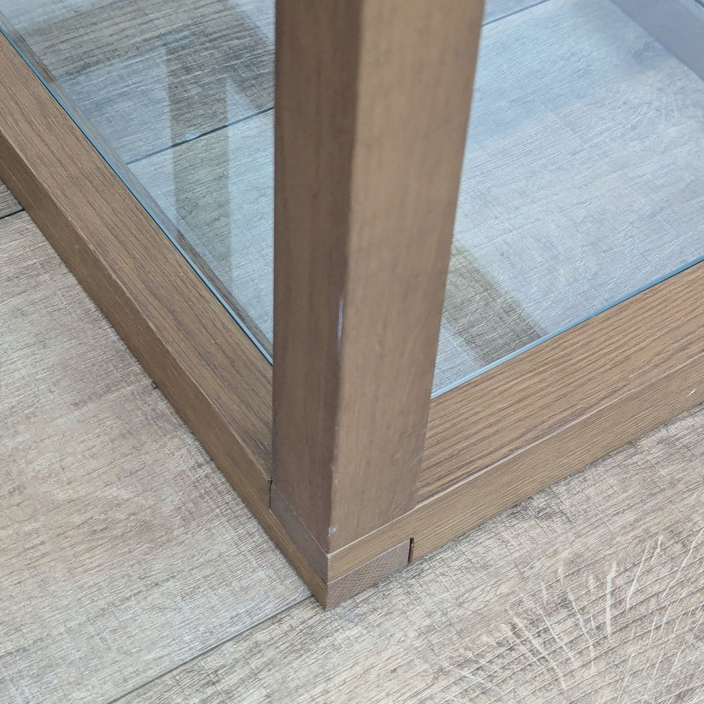 Classic Wood and Glass Bookshelf