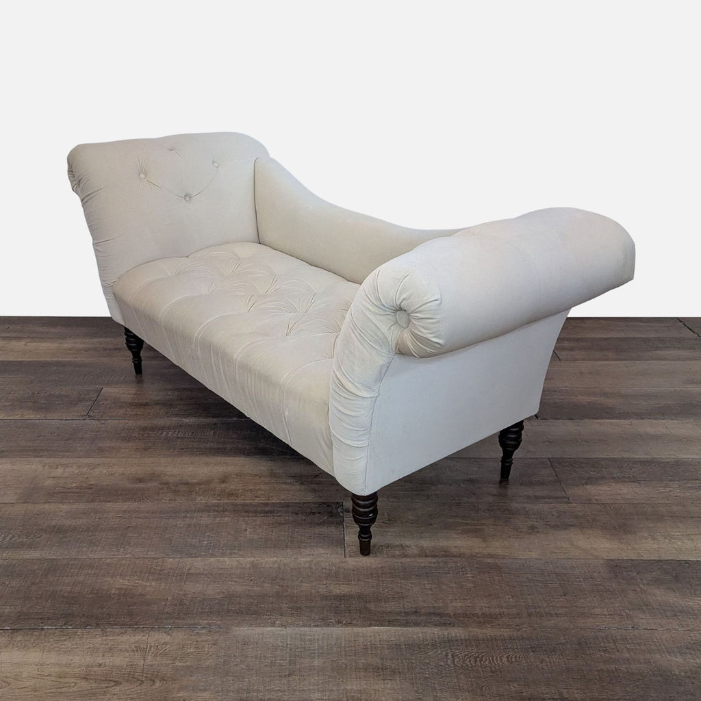 Skyline Furniture Edith Velvet Tufted Lounge Chaise