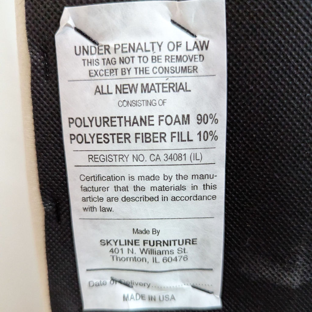 Skyline Furniture Edith Velvet Tufted Lounge Chaise