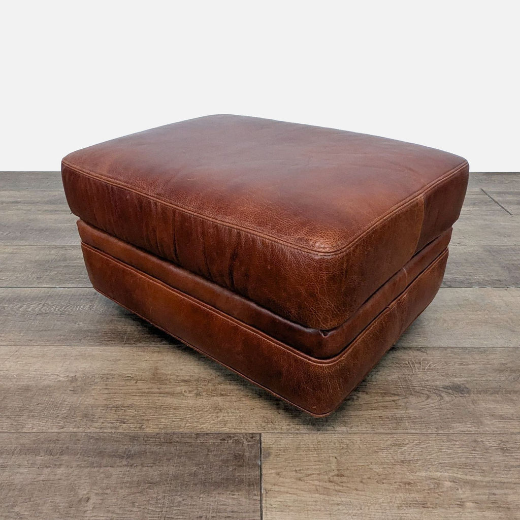 Whittemore-Sherrill Leather Lounge Chair with Ottoman