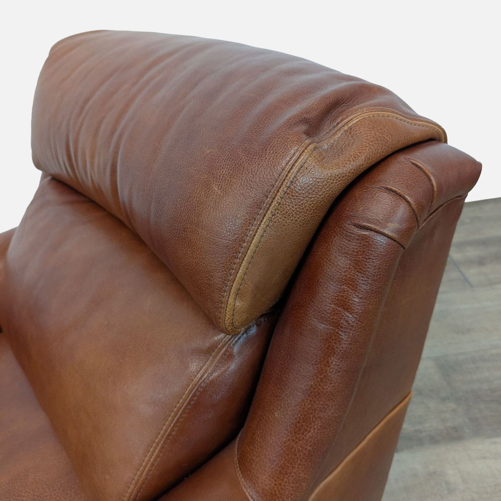 Whittemore-Sherrill Leather Lounge Chair with Ottoman