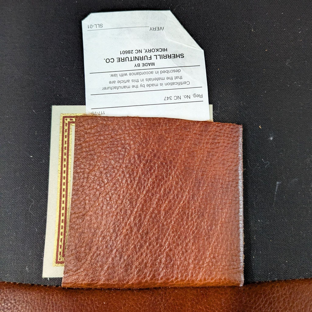 Whittemore-Sherrill Leather Lounge Chair with Ottoman