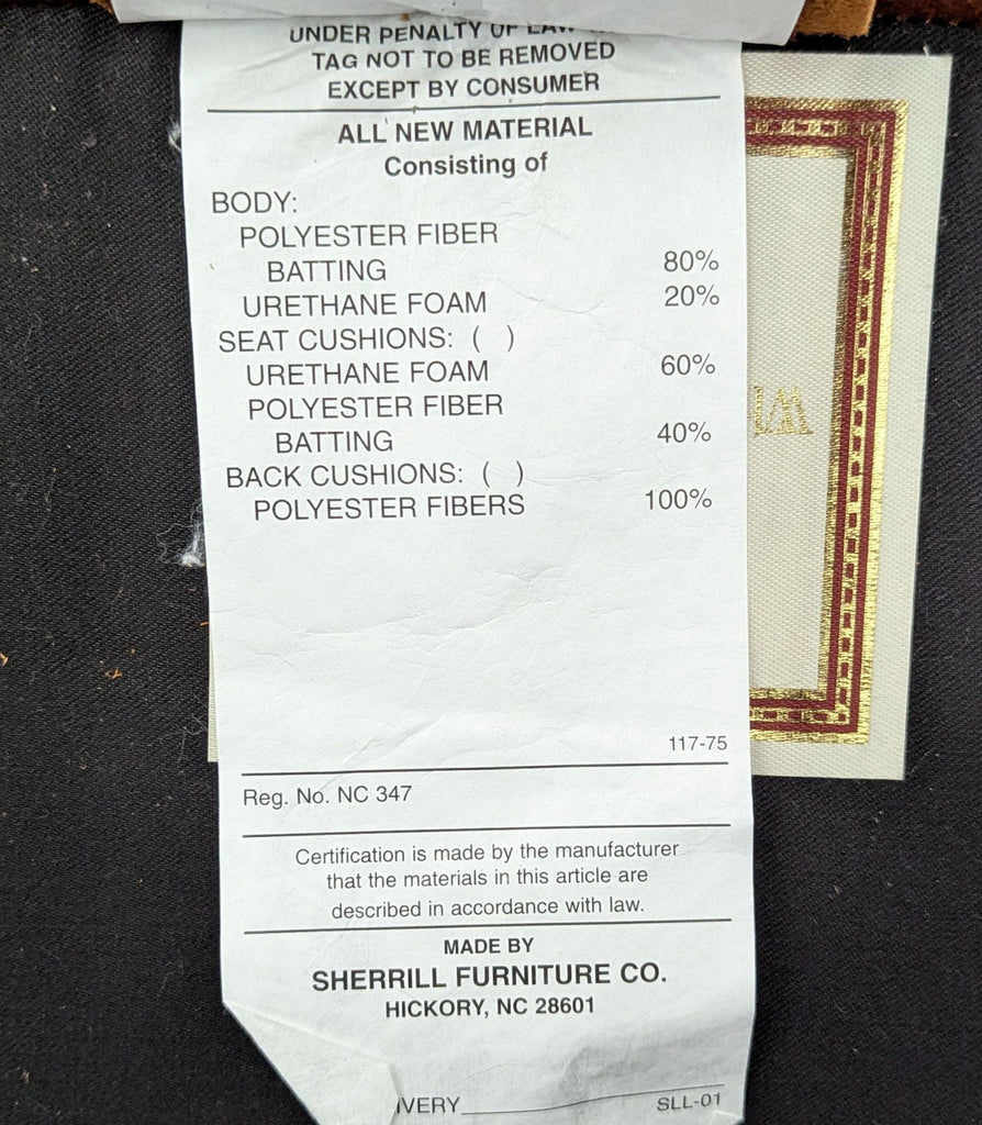 Whittemore-Sherrill Leather Lounge Chair with Ottoman