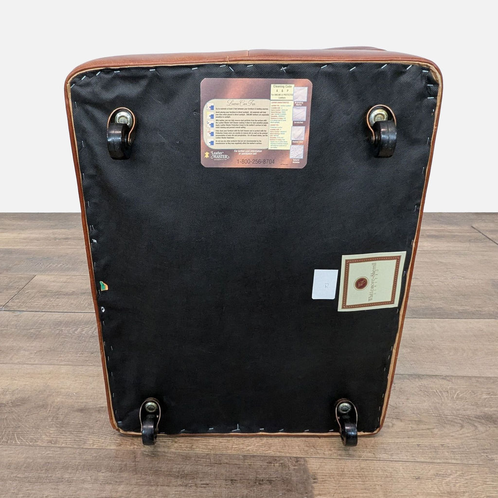 Whittemore-Sherrill Leather Lounge Chair with Ottoman