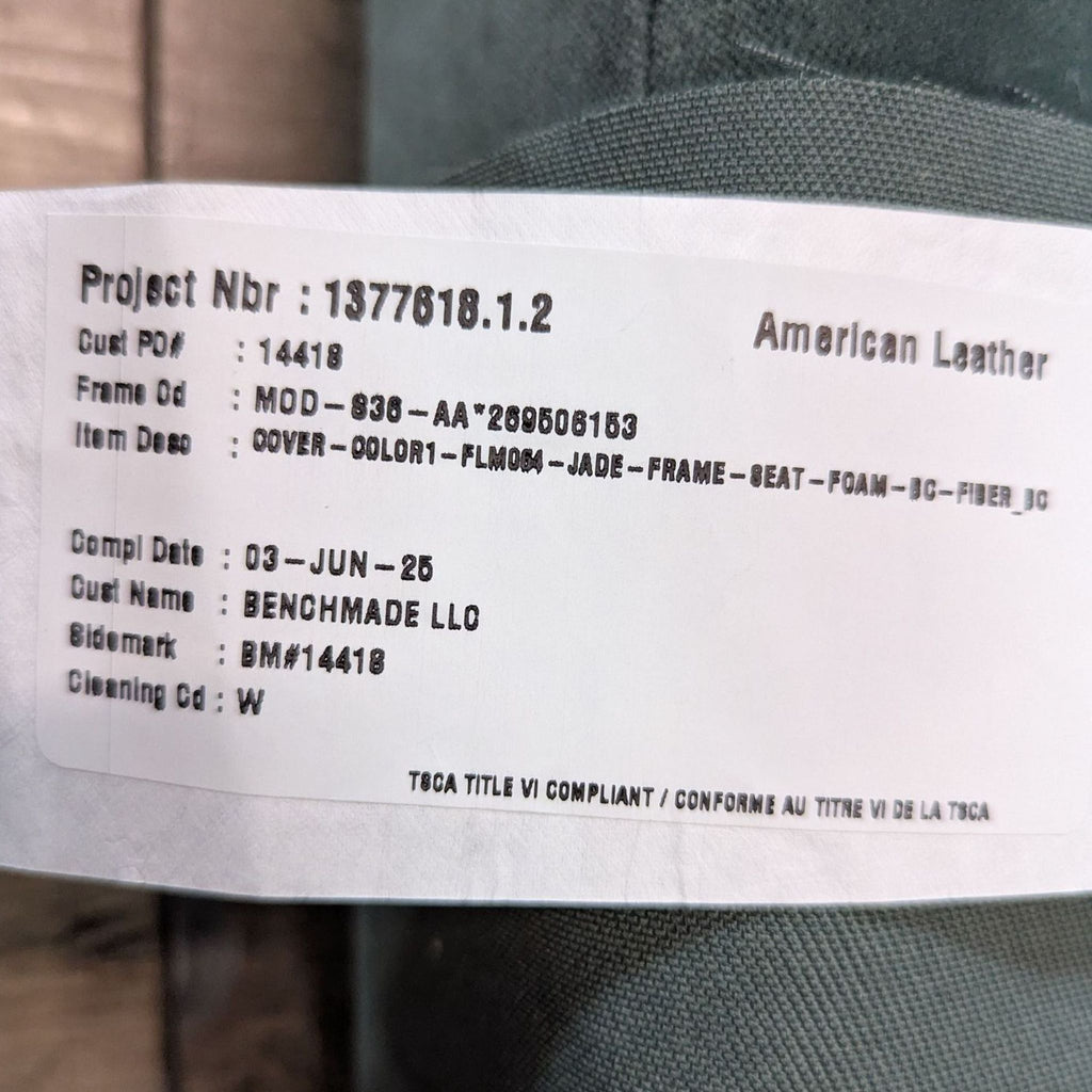 Benchmade Modern Eva Modular Sectional