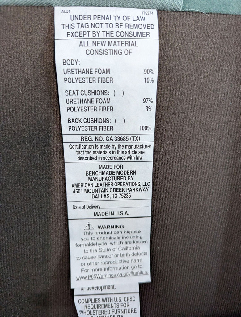 Benchmade Modern Eva Modular Sectional