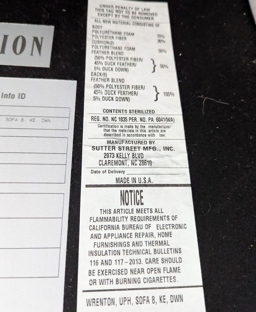 Rejuvenation Wrenton 3-Seat Modern Sofa