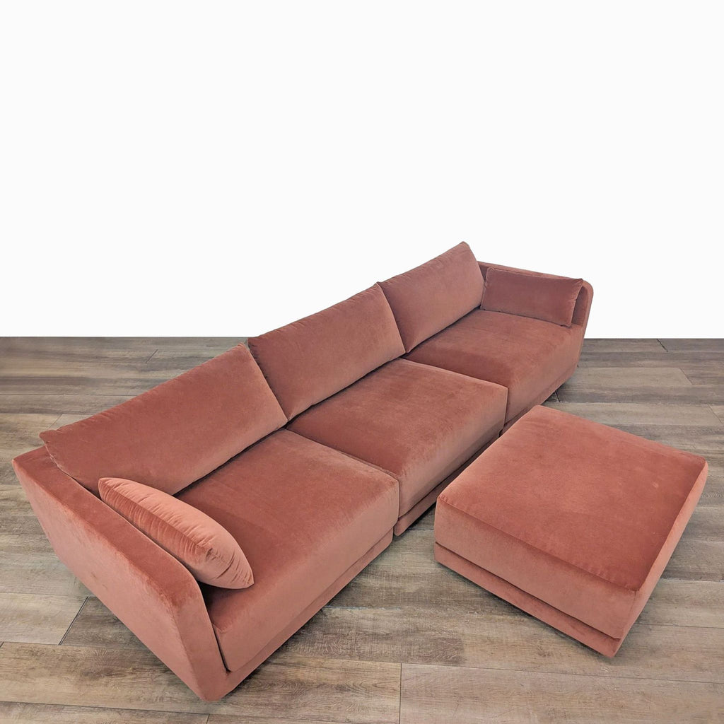 BenchMade Modern Eva 3-Seat Sofa with Ottoman