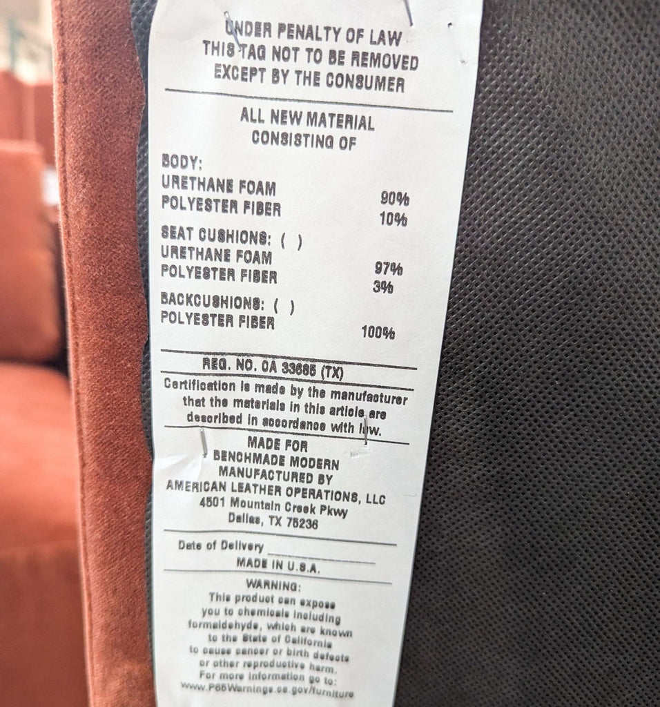 BenchMade Modern Eva 3-Seat Sofa with Ottoman