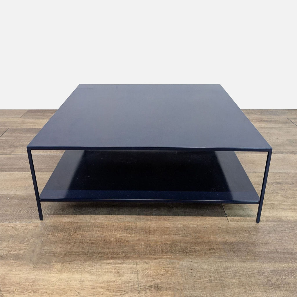Room & Board Slim Square Coffee Table with Shelf