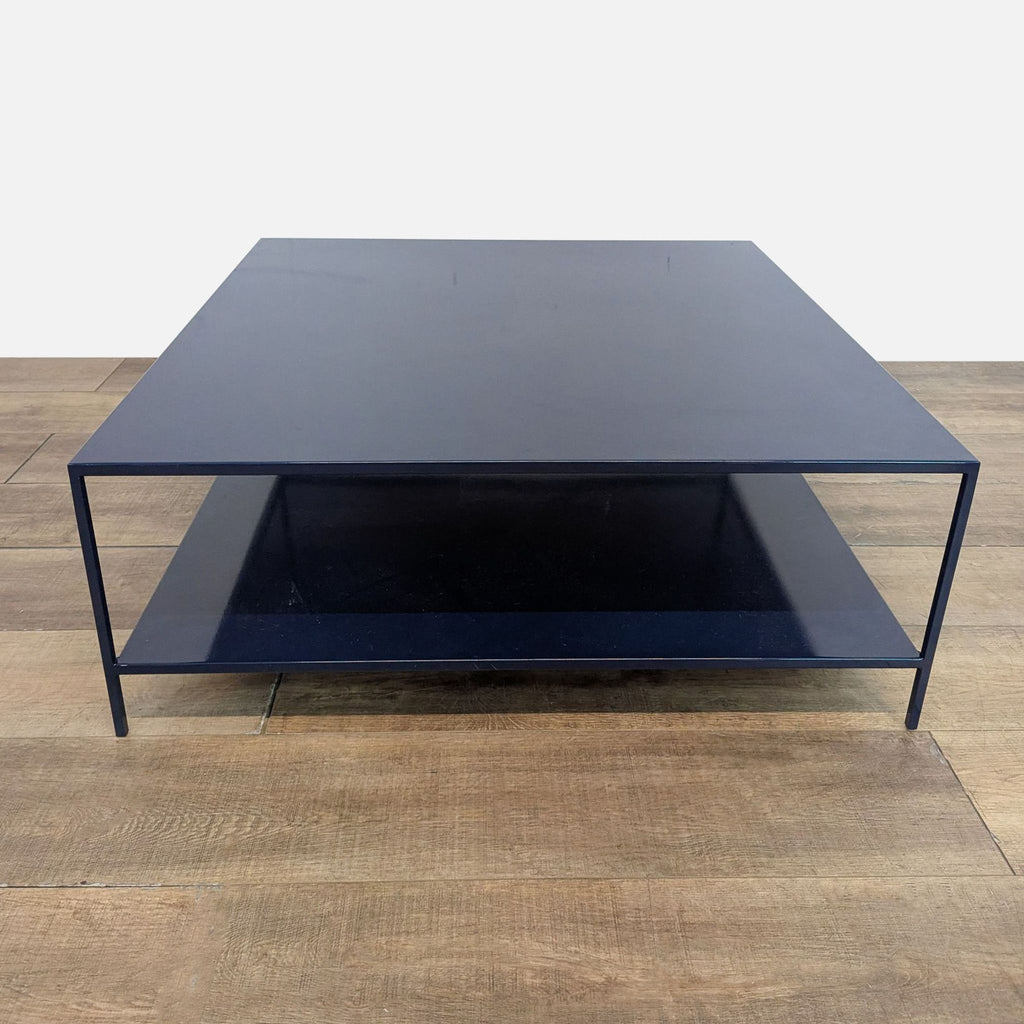 Room & Board Slim Square Coffee Table with Shelf