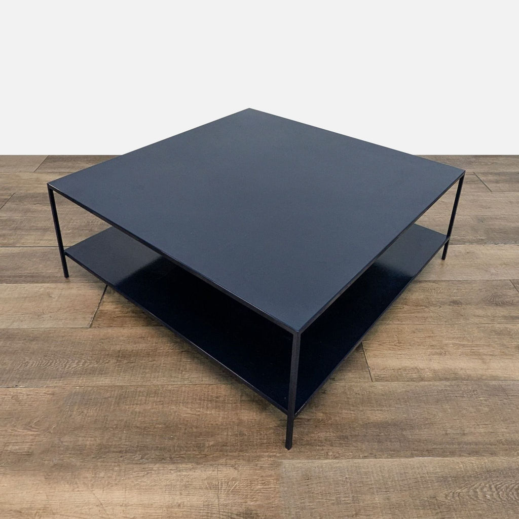 Room & Board Slim Square Coffee Table with Shelf