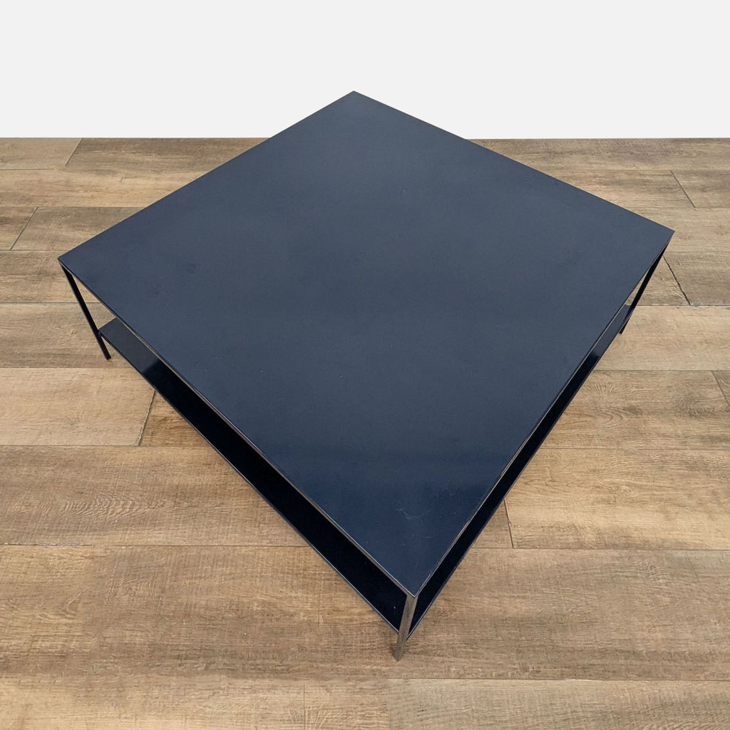 Room & Board Slim Square Coffee Table with Shelf