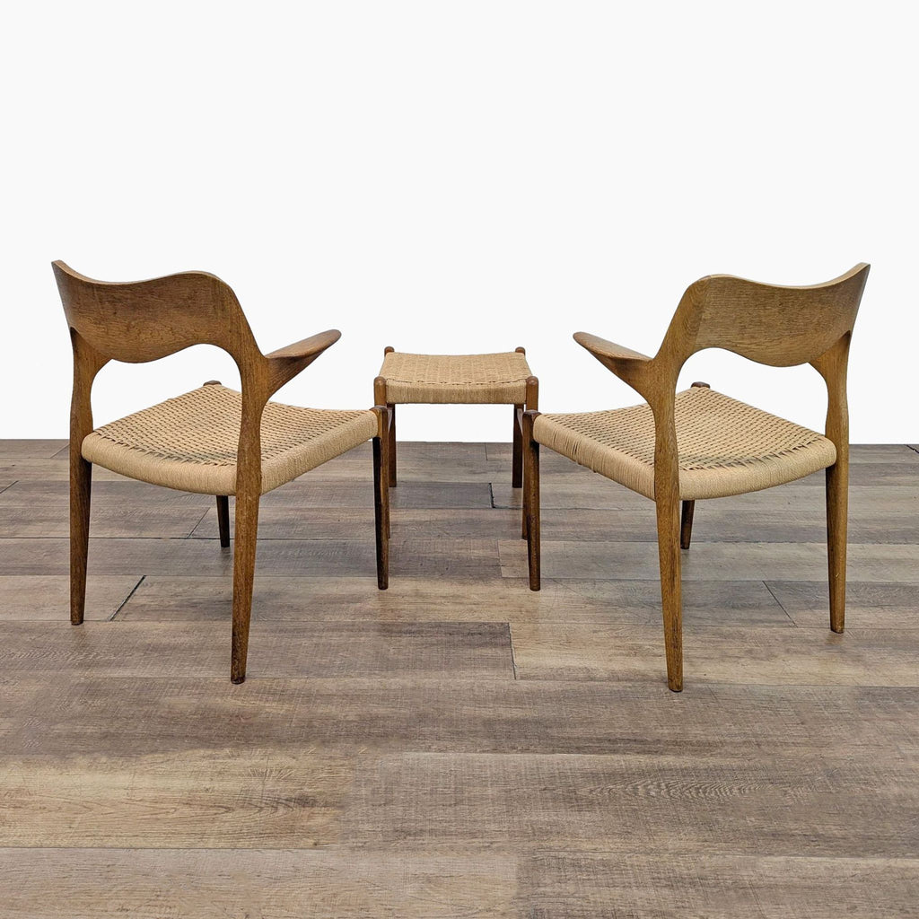 K.D. Furniture Mid-Century Modern 3-Piece Conversation Set