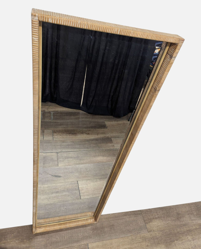 Uttermost Natural Rattan Floor Mirror