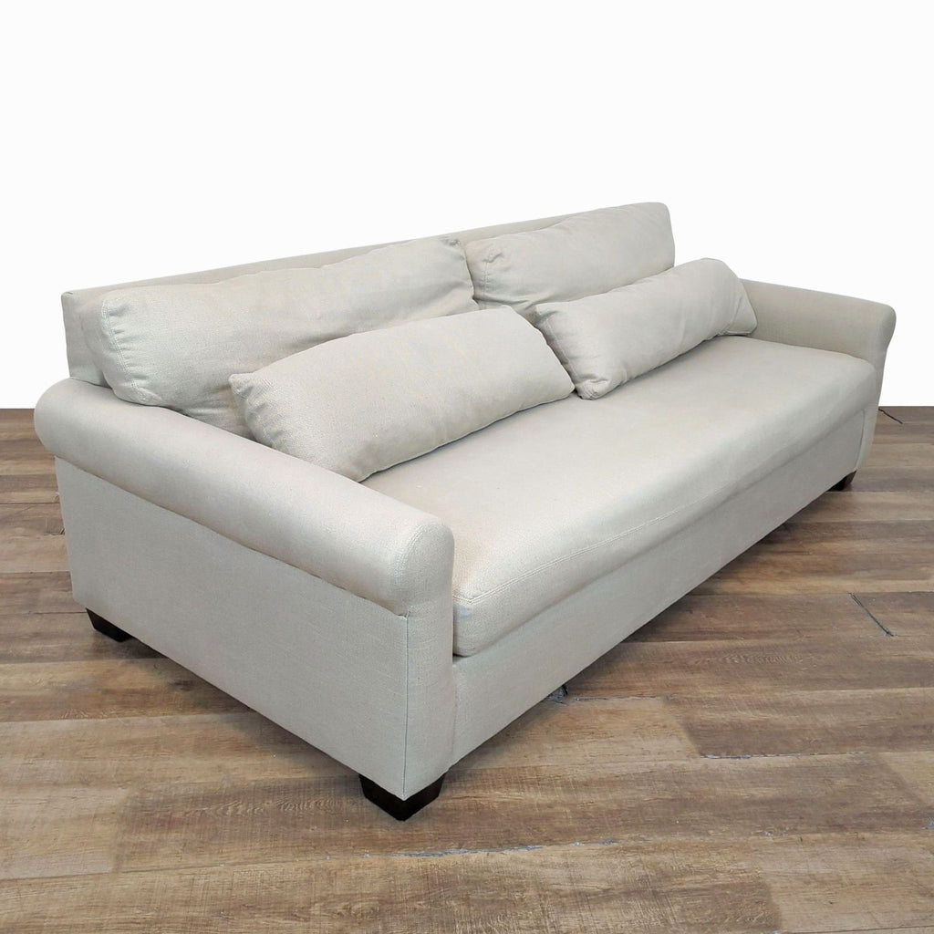 Pottery Barn York Roll Arm Deep Seat Sofa