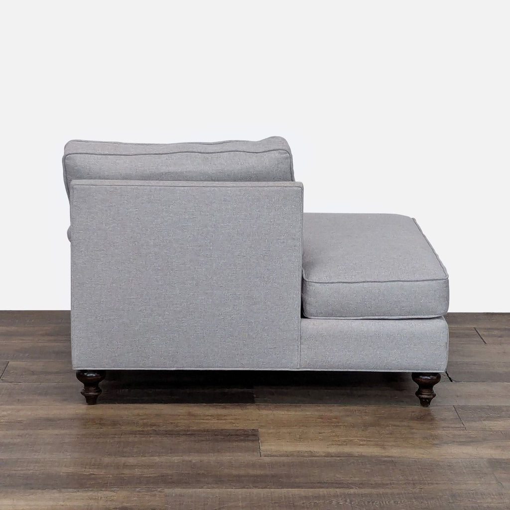 Modern Lounge Chaise with Right Armrest