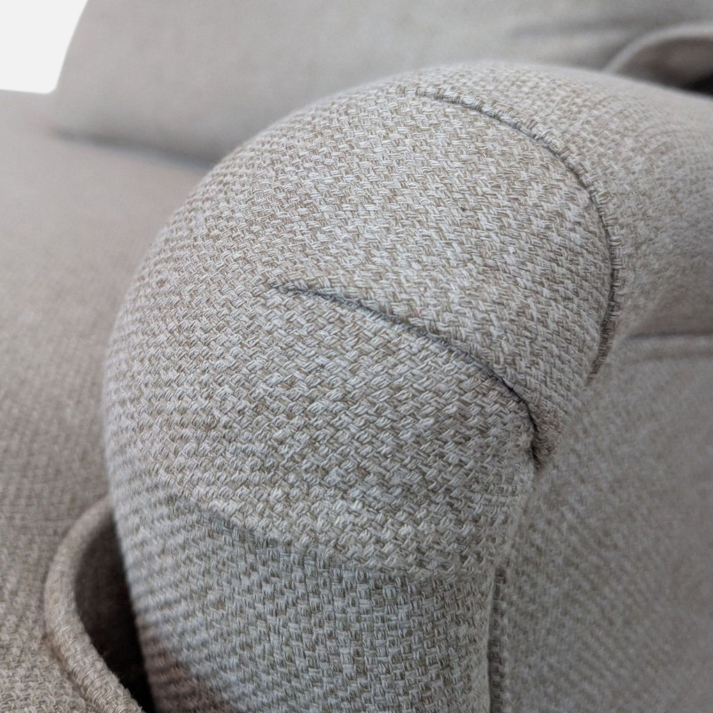 Modern Lounge Chaise with Right Armrest