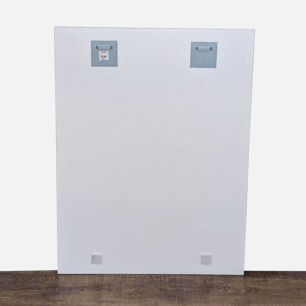 3. Back view of the Z Gallerie perfume and peonies print, showing hangers for wall mounting.