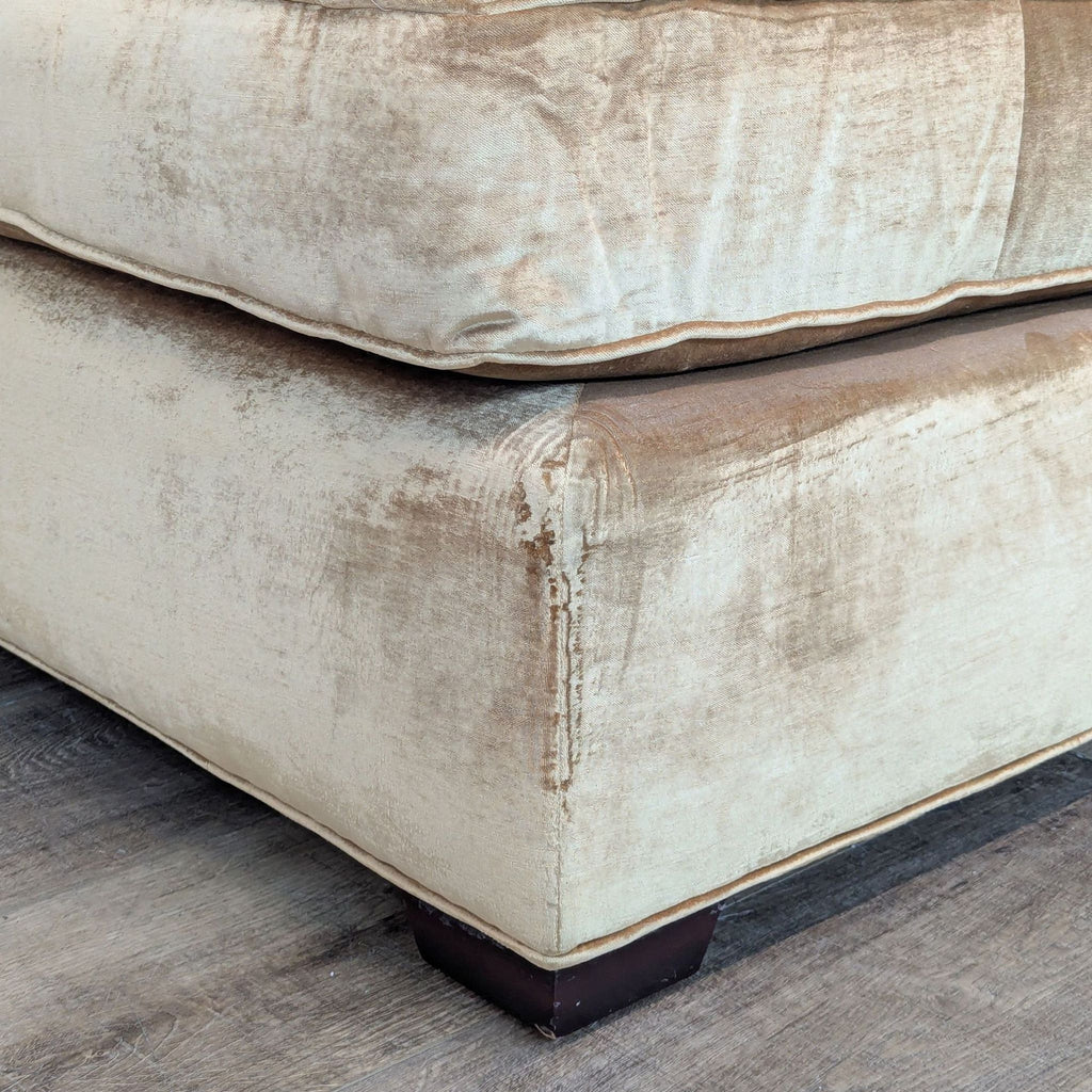 Plush Classic VelvetLounge Chair with Decorative Pillows